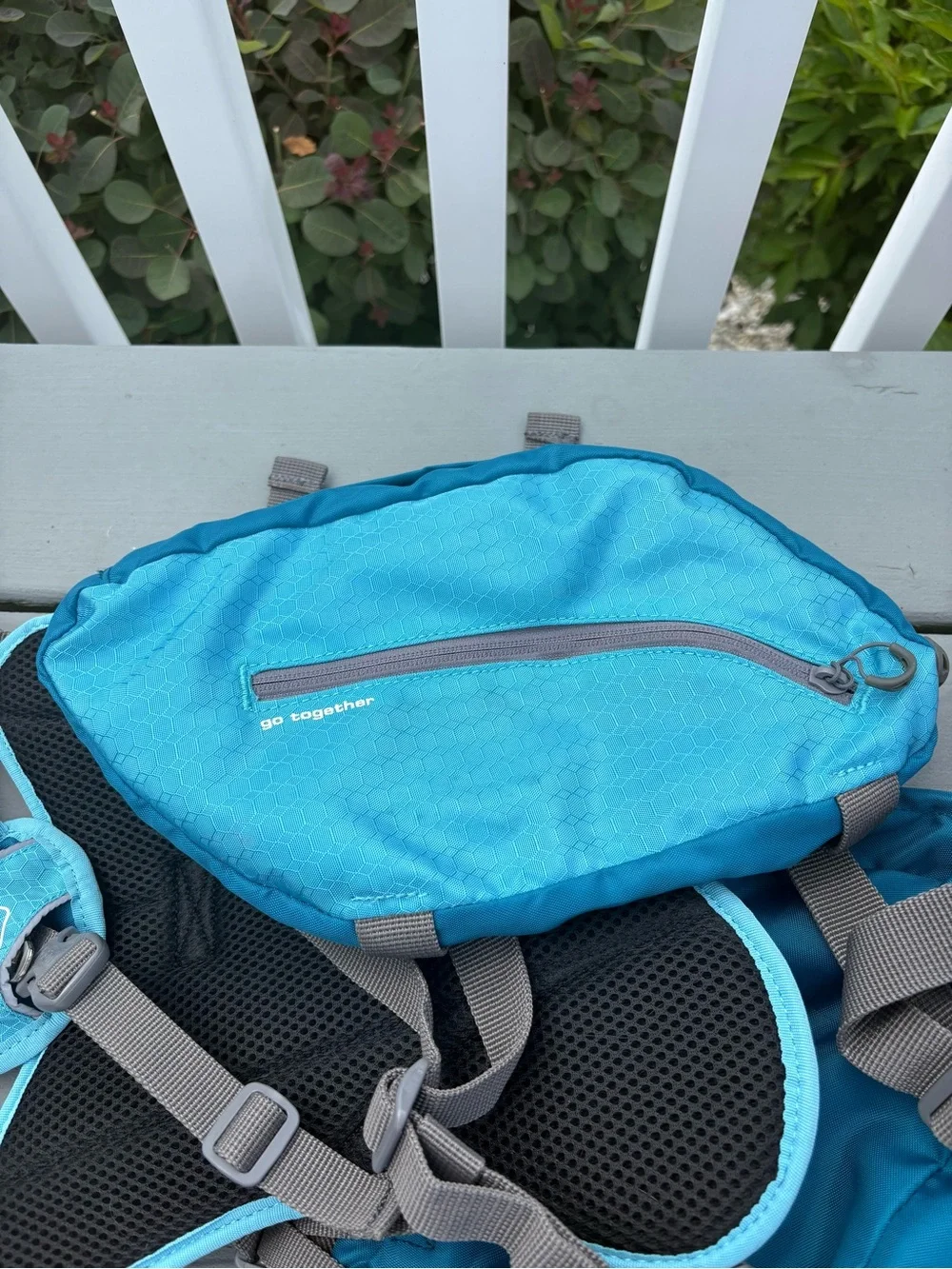 Kurgo Baxter Dog Backpack in Coastal Blue M/L